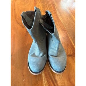 Caborca L15‎ Women's Blue/Gold Ankle Boots Size 8